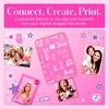 image:imageKodak x Barbie Step Slim Wireless Instant Portable Photo Mobile Printer Gift Bundle Signature Style Barbie Camera Case Photo Album Sticker amp Hanging Frames 50 Stickers  Zink Paper 20 SheetsBarbie Signature