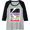 image:imageProducts by Kodak Vintage Logo Raglan Baseball TeeBlackAthletic Heather