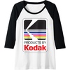 image:imageProducts by Kodak Vintage Logo Raglan Baseball TeeBlackWhite
