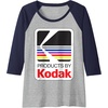 image:imageProducts by Kodak Vintage Logo Raglan Baseball TeeNavy BlueAthletic Heather