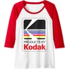 image:imageProducts by Kodak Vintage Logo Raglan Baseball TeeRedWhite