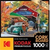 image:imageRoseArt  Kodak Premium Cork  Manhattan Balcony Sunset  1000 Piece Jigsaw Puzzle for AdultsCovered Bridge