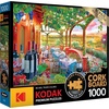 image:imageRoseArt  Kodak Premium Cork  Manhattan Balcony Sunset  1000 Piece Jigsaw Puzzle for AdultsWine Country