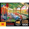 image:imageRoseArt  Kodak Premium Cork  Manhattan Balcony Sunset  1000 Piece Jigsaw Puzzle for AdultsWine Country