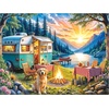 image:imageRoseArt Kodak Premium All Good Antiques 350 Piece Jigsaw Puzzle for AdultsSunset Camper Golden Retriever