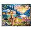 image:imageRoseArt Kodak Premium All Good Antiques 350 Piece Jigsaw Puzzle for AdultsSunset Camper Golden Retriever