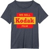 image:imageVintage We Sell Kodak Film Retail Sign Design TShirt SmallHeather Blue