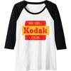 image:imageVintage We Sell Kodak Film Retail sign design Raglan Baseball TeeBlackWhite