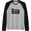 image:imageKODAK INSTAMATIC Camera Design Raglan Baseball TeeBlackAthletic Heather