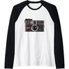 image:imageKODAK INSTAMATIC Camera Design Raglan Baseball TeeBlackWhite