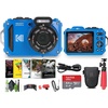 image:imageKODAK PIXPRO WPZ2 Rugged Waterproof Shockproof Dustproof WiFi Digital Vlogging Camera 16MP Red Bundle with 64GB Memory Card  Vlogger Tripod  Bag  Cleaning Kit  More AccessoriesBlue