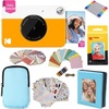 image:imageKODAK Printomatic FullColor Instant Print Camera Gift Bundle  Soft Case  Zink 2x3 Sticky Back Photo Paper 20pk  Album  Sticker Sets  Sticker Frames  Markers  Hanging Frames Fun Gift  Yellow