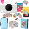 image:imageKODAK Printomatic FullColor Instant Print Camera Gift Bundle  Soft Case  Zink 2x3 Sticky Back Photo Paper 20pk  Album  Sticker Sets  Sticker Frames  Markers  Hanging Frames Fun Gift  Grey
