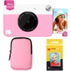 image:imageKODAK Printomatic FullColor Instant Print Camera Starter Bundle  Soft Case  Zink 20pk Photo Paper  Colorful Photos On 2x3 StickyBack Paper  Fun Gift for Birthday Christmas Holiday  Pink