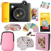 image:imageKODAK Smile 2in1 Digital Instant Print Camera amp Photo Printer Gift Bundle  Case  Zink 20pk 2x3 Sticky Back Photo Paper  Album  Sticker Sets  Sticker Frames  Hanging Frames  Markers  Black