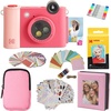 image:imageKODAK Smile 2in1 Digital Instant Print Camera amp Printer Gift Bundle  Case  Zink 20pk 2x3 Sticky Back Photo Paper  Album  Sticker Sets  Sticker Frames  Hanging Frames  Markers  Fuchsia