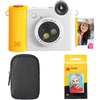 image:imageKODAK Smile 2in1 Digital Instant Print Camera amp Wireless Bluetooth Photo Printer Starter Bundle  Carrying Case  Zink 20pk StickyBack Photo Paper  10MP SpecialEffect Rotating Lens  White