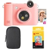 image:imageKODAK Smile 2in1 Digital Instant Print Camera amp Wireless Bluetooth Photo Printer Starter Bundle  Carrying Case  Zink 20pk StickyBack Photo Paper  10MP SpecialEffect Rotating Lens  Pink