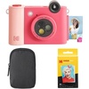 image:imageKODAK Smile 2in1 Digital Instant Print Camera amp Wireless Bluetooth Photo Printer Starter Bundle  Carrying Case  Zink 20pk StickyBack Photo Paper  10MP SpecialEffect Rotating Lens  Fuchsia