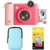 image:imageKODAK Smile 2in1 Digital Instant Print Camera amp Wireless Bluetooth Photo Printer Starter Bundle  Deluxe Case  Zink 20pk StickyBack Photo Paper  10MP SpecialEffect Rotating Lens  Fuchsia