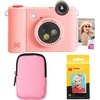 image:imageKODAK Smile 2in1 Digital Instant Print Camera amp Wireless Bluetooth Photo Printer Starter Bundle  Soft Case  Zink 20pk StickyBack Photo Paper  10MP SpecialEffect Rotating Lens  Pink