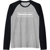 image:imageKodachrome Logo  White Raglan Baseball TeeBlackAthletic Heather