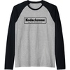 image:imageKodachrome Logo Design  Black Raglan Baseball TeeBlackAthletic Heather