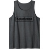 image:imageKodachrome Logo Design  Black Tank TopDark Heather Grey