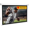 image:imageKodak Manual PullDown White Projector Screen 92 Inch  Large 169 Office Home Movie Theater Screen with Wall amp Ceiling Mount Options EasyClean Matte Fabric amp Retractable Hanging Design  Indoor