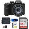 image:imageKodak PIXPRO AZ425 Digital Camera Bundle Includes SanDisk 128GB SDXC Memory Card Small Camera Bag SD Card Reader and More 6 Items RedBlack