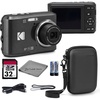 image:imageKodak PIXPRO FZ45 Digital Camera Black 16MP Point amp Shoot with 4X Optical Zoom 27mm Wide Angle 27 Inch LCD 1080p Video Bundle with Tudak Compatible Camera Case 32GB SD Card amp Microfiber ClothBlack