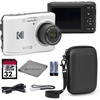 image:imageKodak PIXPRO FZ45 Digital Camera Black 16MP Point amp Shoot with 4X Optical Zoom 27mm Wide Angle 27 Inch LCD 1080p Video Bundle with Tudak Compatible Camera Case 32GB SD Card amp Microfiber ClothPink