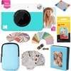 image:imageKodak Printomatic FullColor Instant Print Camera Gift Bundle  Soft Case  Zink 2x3 Sticky Back Photo Paper 20pk  Album  Sticker Sets  Sticker Frames  Markers  Hanging Frames Fun Gift  Blue