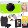 image:imageKodak Printomatic Instant Camera Bundle Pink Zink Paper 20 Sheets  Case  Photo Album  Hanging FramesGreen