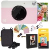 image:imageKodak Printomatic Instant Camera Bundle Pink Zink Paper 20 Sheets  Case  Photo Album  Hanging FramesPink