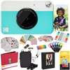 image:imageKodak Printomatic Instant Camera Green AllinBundle  Zink Paper 20 Sheets  Deluxe Case  Photo Album  7 Sticker Sets  Markers  Scissors and MoreBlue