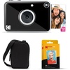 image:imageKodak Printomatic Instant Print Digital Camera Starter Bundle  Carrying Case  Zink 20pk StickyBack Photo Paper  10MP FullColor Photos GB LED Status Indicator  PinkBlack