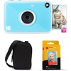 image:imageKodak Printomatic Instant Print Digital Camera Starter Bundle  Carrying Case  Zink 20pk StickyBack Photo Paper  10MP FullColor Photos GB LED Status Indicator  PinkBlue