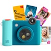 image:imageKodak Smile 2in1 Digital Instant Print Camera amp Printer Gift Bundle  Case  Zink 2x3 Sticky Back Photo Paper 20pk  Album  Sticker Sets  Sticker Frames  Hanging Frames  Markers  FuchsiaBlue