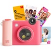 image:imageKodak Smile 2in1 Digital Instant Print Camera amp Printer Gift Bundle  Case  Zink 2x3 Sticky Back Photo Paper 20pk  Album  Sticker Sets  Sticker Frames  Hanging Frames  Markers  FuchsiaFuchsia