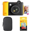 image:imageKodak Smile 2in1 Digital Instant Print Camera amp Wireless Bluetooth Photo Printer Starter Bundle  Carrying Case  Zink 20pk StickyBack Photo Paper  10MP SpecialEffect Rotating Lens  Black