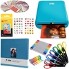 image:imageKodak Step Wireless Photo Printer 2x3 inches Zink Paper Technology amp Kodak App for iOS amp Android Blue Scrapbook BundleBlue