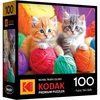 image:imageRoseArt Kodak Premium Puppy Socks 100 Pc Jigsaw Puzzle for the Whole FamilyFuzzy Yarn Balls
