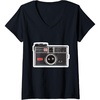 image:imageWomens KODAK INSTAMATIC Camera Design VNeck TShirtBlack
