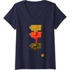 image:imageWomens KODAK M7 Movie Camera Art VNeck TShirtNavy Blue