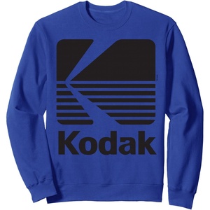 image:image80s Vintage Kodak Logo  Black SweatshirtRoyal Blue