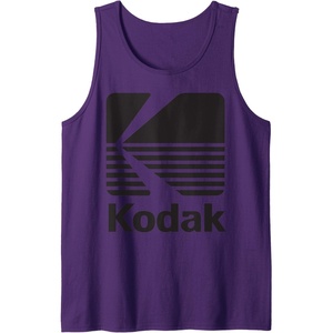image:image80s Vintage Kodak Logo  Black Tank TopPurple