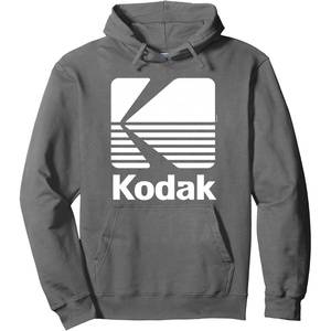 image:image80s Vintage Kodak Logo  White Pullover HoodieAsphalt Grey