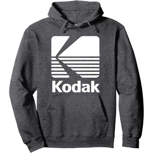 image:image80s Vintage Kodak Logo  White Pullover HoodieDark Heather Grey