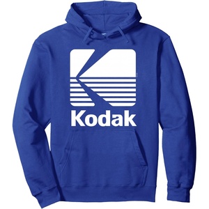 image:image80s Vintage Kodak Logo  White Pullover HoodieRoyal Blue